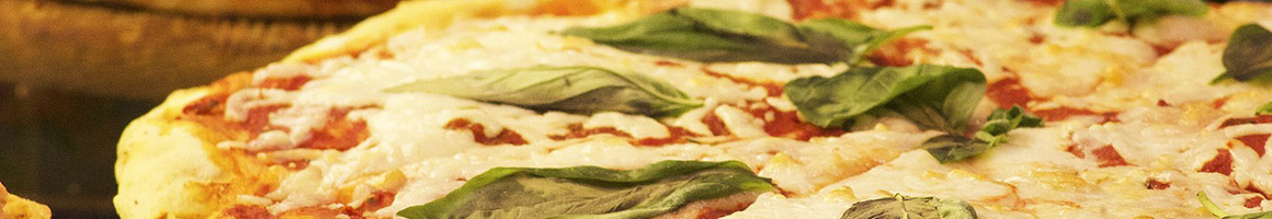 Eating Italian Pizza at Mamma Lucia's Pizzeria at Sorrenti Family Estate restaurant in Saylorsburg, PA.